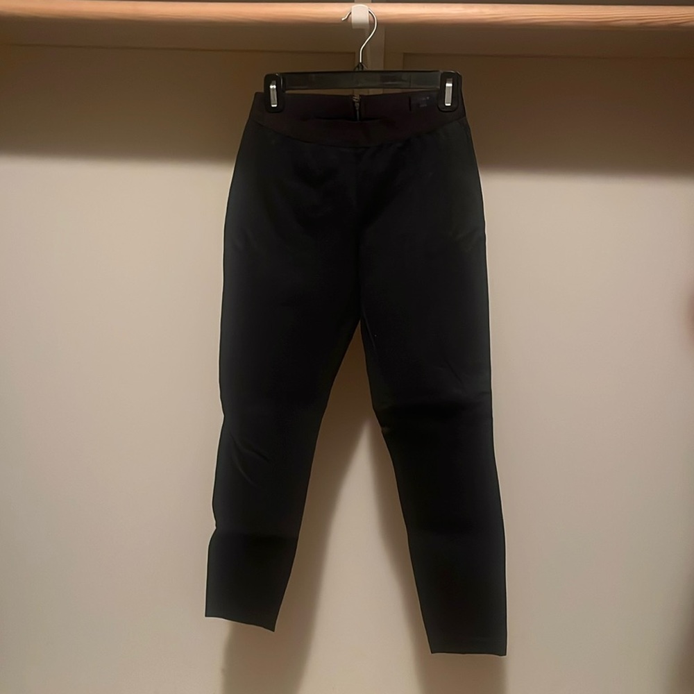 J. Crew Charcoal and Black Pixie Pants